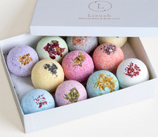 11 Bath Bombs Gift Box  1 Free Bomb to Make 12 - Ultra Lush Fizzies Gift Set