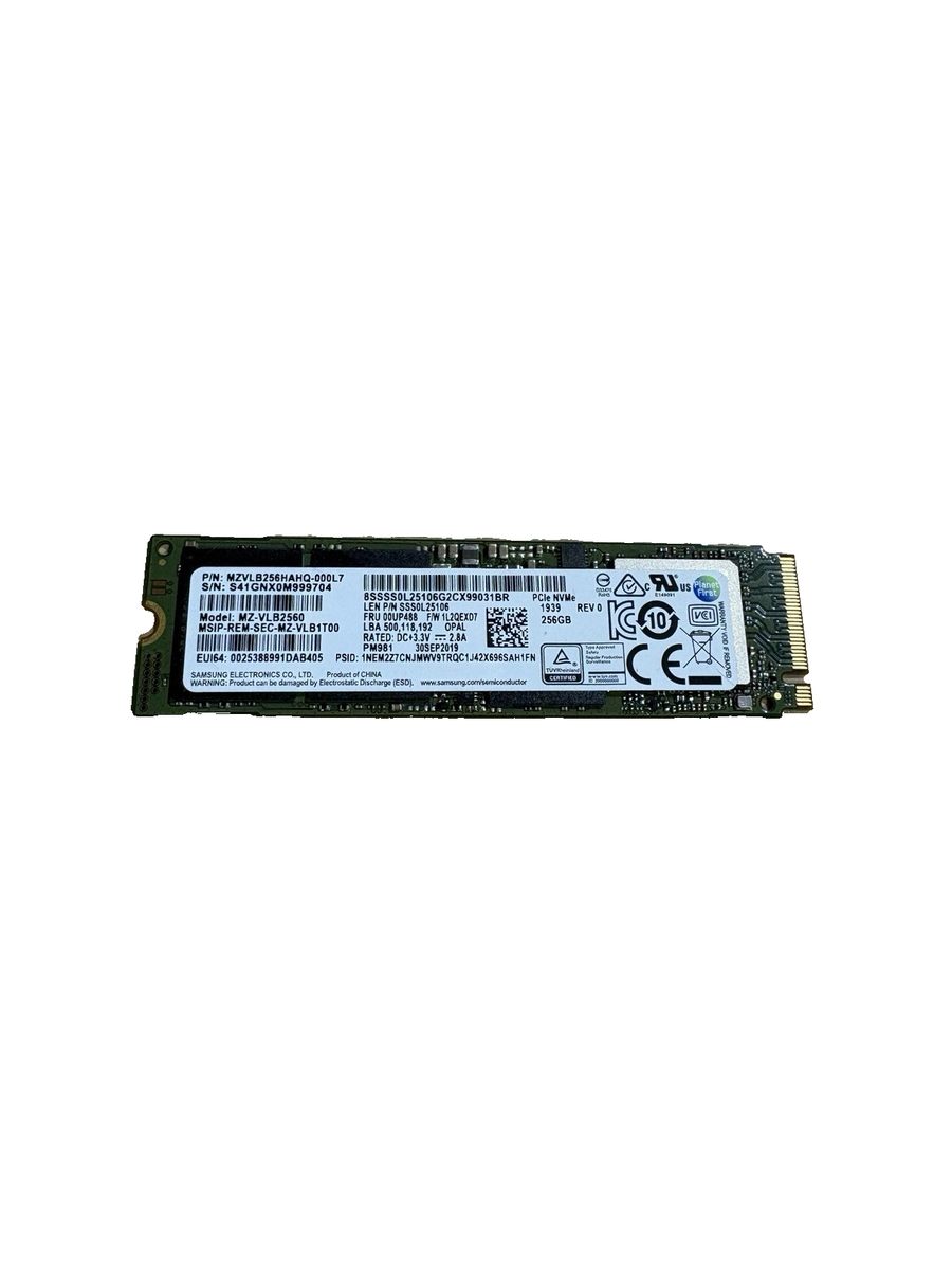 Samsung MZ-VLB2560 MZVLB256HAHQ-000L7 SSD 256GB Solid State | eBay