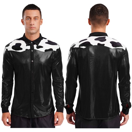 Mens Blouses Hippie Outfits Vintage Tops Holiday Coat Casual Shirt Adult Loose - Picture 19 of 76