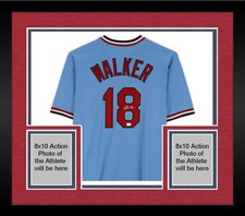 Framed Jordan Walker St. Louis Cardinals Signed Blue Cooperstown Replica Jersey