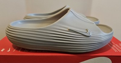 Nike ReactX Rejuven8 Slide Wolf Gray Slipper Sandals Size 13