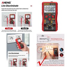 Handheld Digital Multimeter LCD Backlight Portable AC/DC