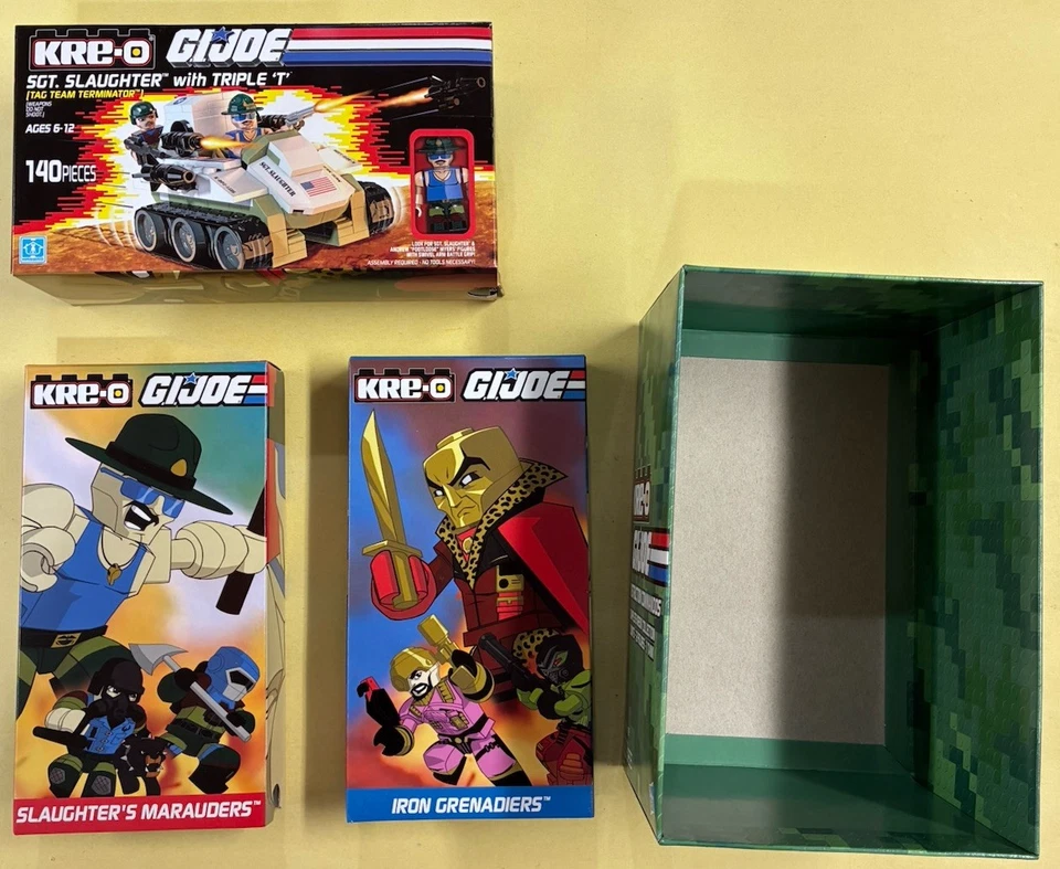 SDCC 2015 Hasbro Kre-O GI Joe Sgt. Slaughter NUEVO Destro 12 Minifiguras Cobra Foto 3 de 4