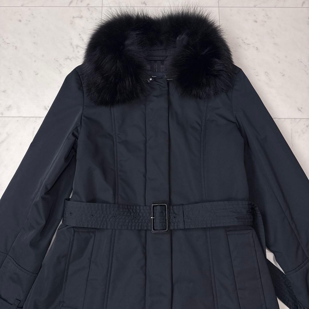 Burberry  Excellent Condition  London Padded Fur Coat Fox Black Size 40 thumbnail 5
