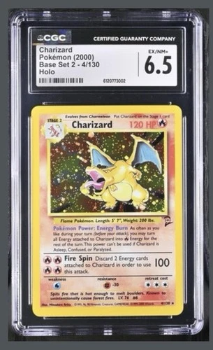 Charizard 004/130 Base Set 2 Holo CGC 6.5