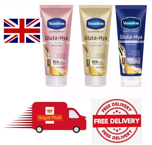 Vaseline Gluta-Hya Dewy Radiance + Flawless Glow + Overnight Serum-In-Lotion x 3