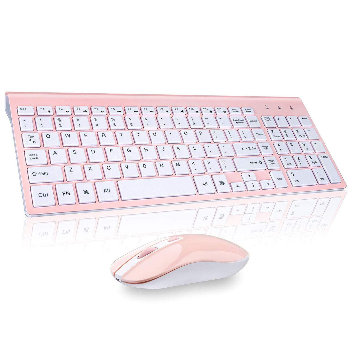 Compact Full-Size Wireless Keyboard and Mouse Combo for Effortless Typing and Smooth Navigation