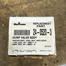 Manitowoc 24-0520-3 Dump Valve Body No Coil