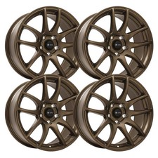 (Juego-4) Llantas Vor TR4 17x8 5x115 Bronce 35mm 17 Pulgadas