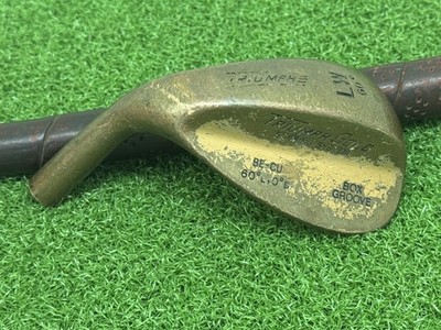 Triumph Golf Box Groove BeCu 60* Lob Wedge (Head Only) Left Handed Copper Used