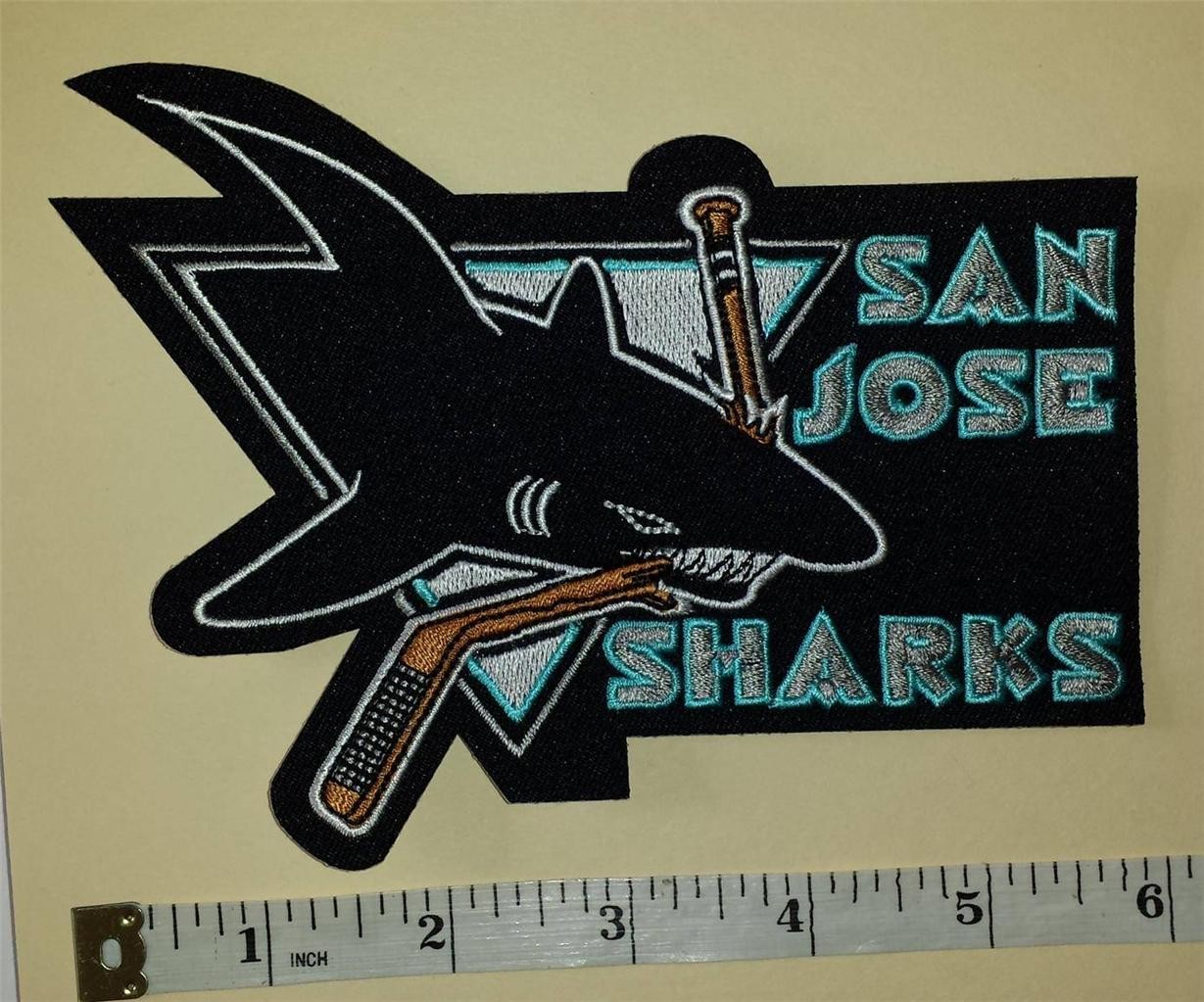 1 San Jose Sharks Nhl Hockey Badge Crest Patch