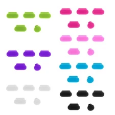 5PCS Anti Dust Plugs Silicone Laptop Data Port Jacks Dustproof Stopper Hooks Cov