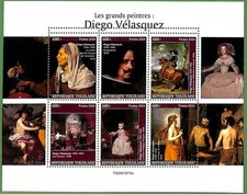 B2807 - TOGO   - ERROR MISPERF Stamp Sheet - 2024 - ART, Diego Velasquez