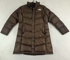 North Face Metropolis 550 Puffer Down Winter Parka Brown Girl  s Size Large