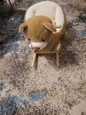 Indoor Childrens Bear Rocking Horse Ride On Chair Play Toy for Kids 18-36 Months