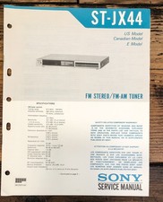 Sony ST-JX44 Tuner Service Manual Original 