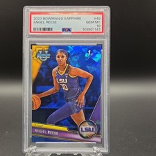 2023-24 Bowman U Chrome Sapphire #49 Angel Reese (1st Bowman) PSA 10 GEM MT 