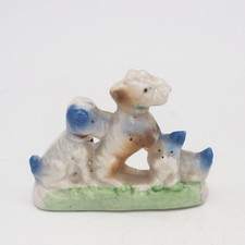 Dog Figurine Porcelain Scotty Dog Terriers made in Japan