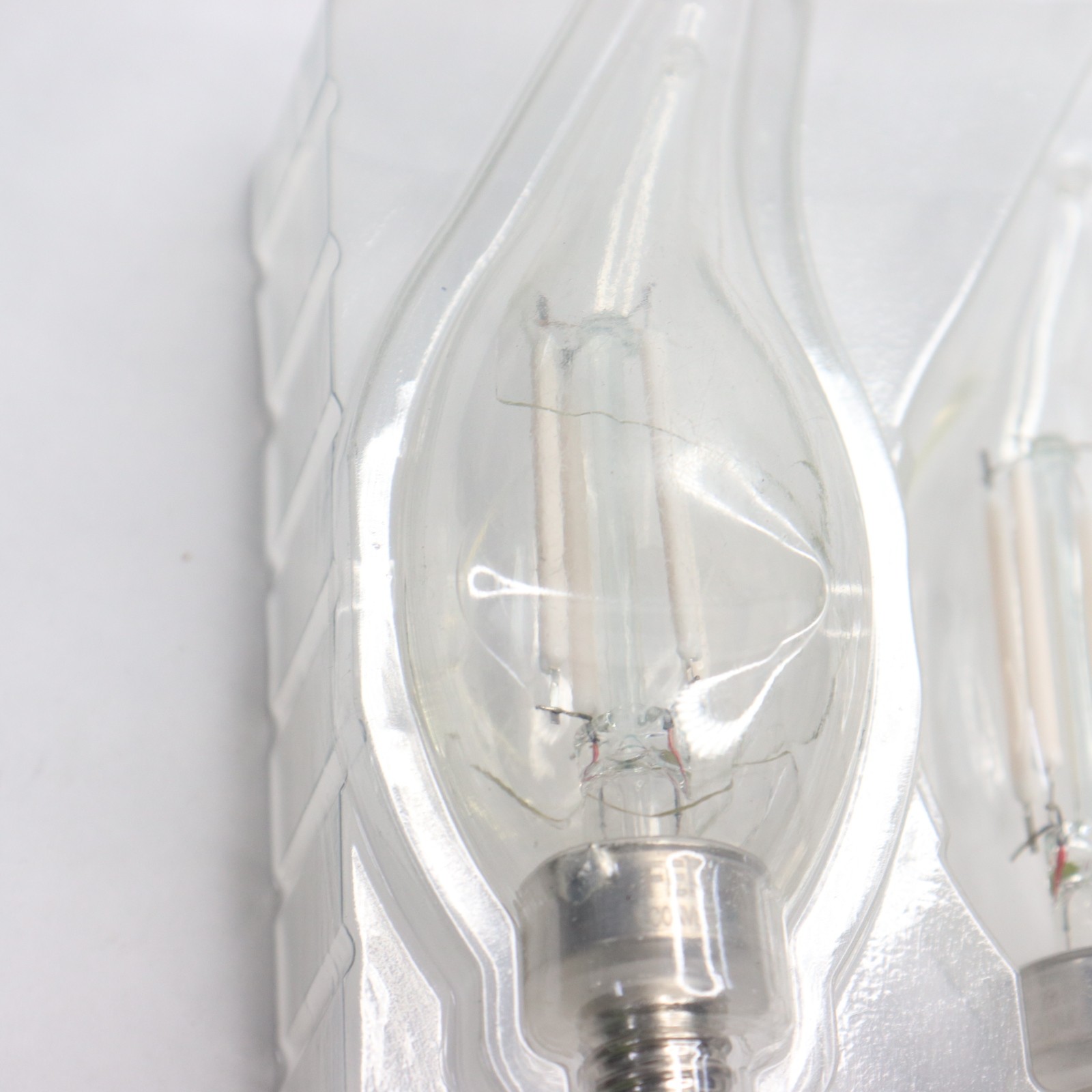 (2-Pk) Feit Electric Candelabra Chandelier LED Light Bulb True White 40W
