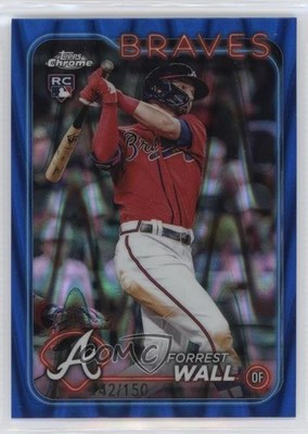 2024 Topps Chrome Blue RayWave Refractor /150 Forrest Wall #176 Rookie RC 1e90