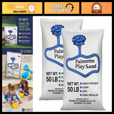2-Pack Soft Play Sand for Sandbox Sensory Bins, 50 lb Natural Fine Sand for Cr