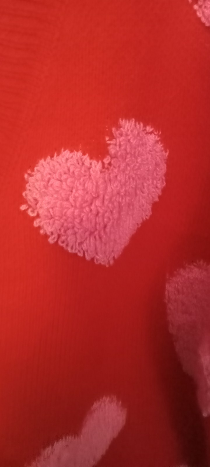 NWT Red Sweater Fuzzy Pink Hearts Cardigan M Kidcore Valentines Cottagecore 