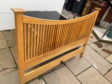 willis and gambier solid oak super king bed frame