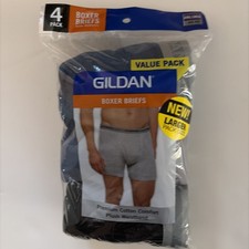 4 Pack Men  s Glidan Boxer Brief Premium Waste Spend Under Ware 2XL