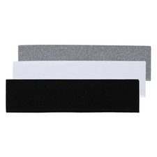 Yiwafu 3 Pack Yoga Headbands for Women, Non Slip Elastic Blanck,White,Grey