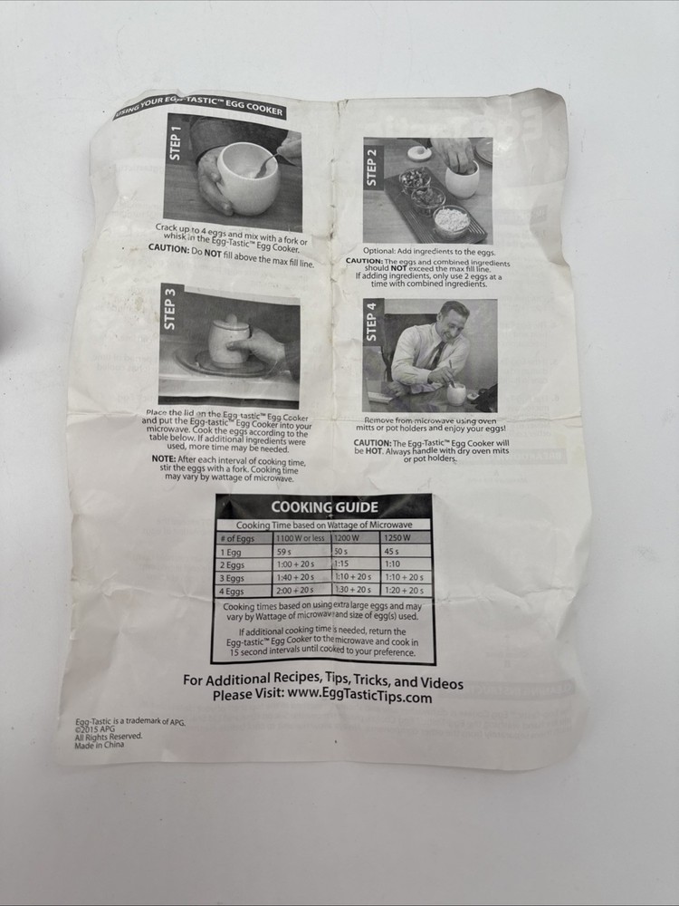 Egg-Tastic Microwave Egg Cooker & Poacher