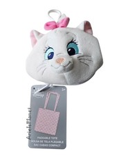 Disney Parks Aristocats Marie Plush Bag Charm Keychain Packable Tote