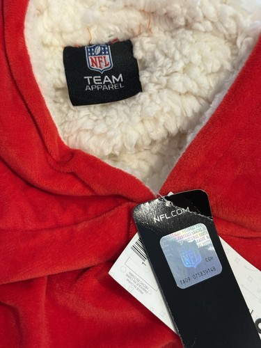 Kansas City Chiefs Football Oversized Decke Hoodie Sherpa Fleece One Size - Bild 4 von 5