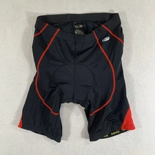 Santic Cycling Shorts Mens Medium Black Red Padded Bicycle Riding Power Dry
