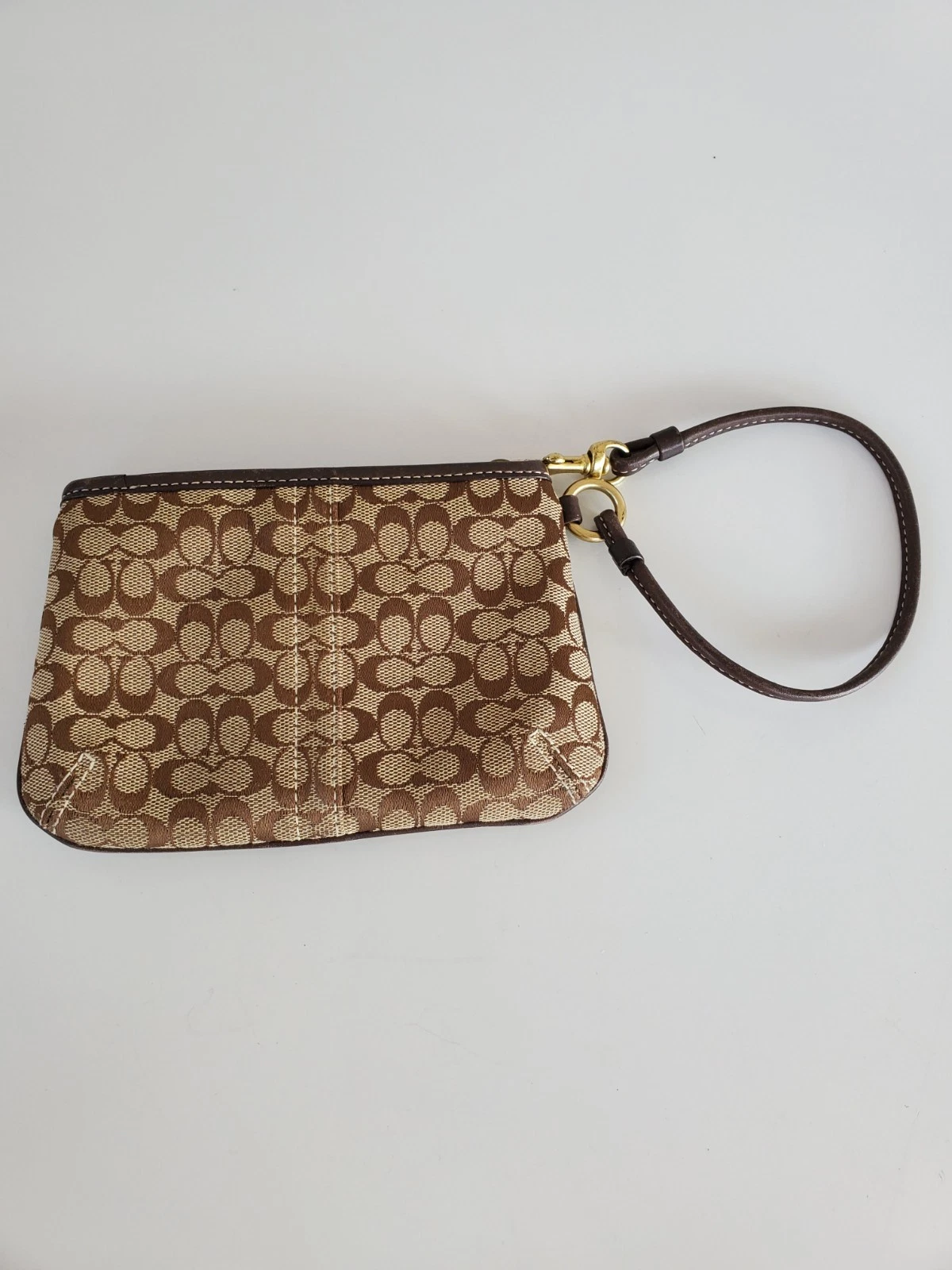 Bracciale Coach Signature kaki e marrone cioccolato donna