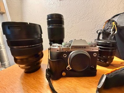 Fujifilm X-T3 Digital Camera · LIGHTLY USED · XF 50-140mm · XF 8-16mm  