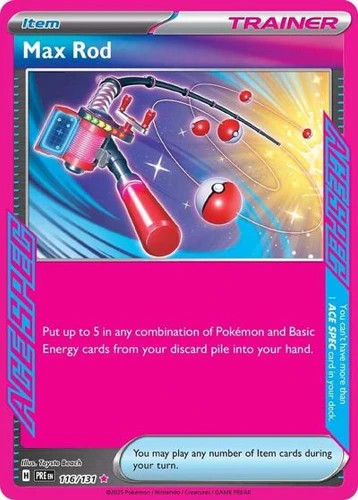 Max Rod (#116/131) - Holofoil SV - Prismatic Evolutions LP Pokemon