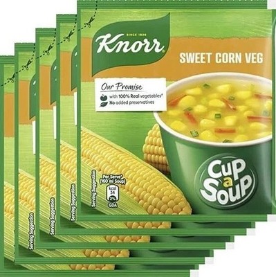 Knorr Instant Zuckermais Gemüse Tasse eine Suppe 20er Pack (9,5/10 Gramm)