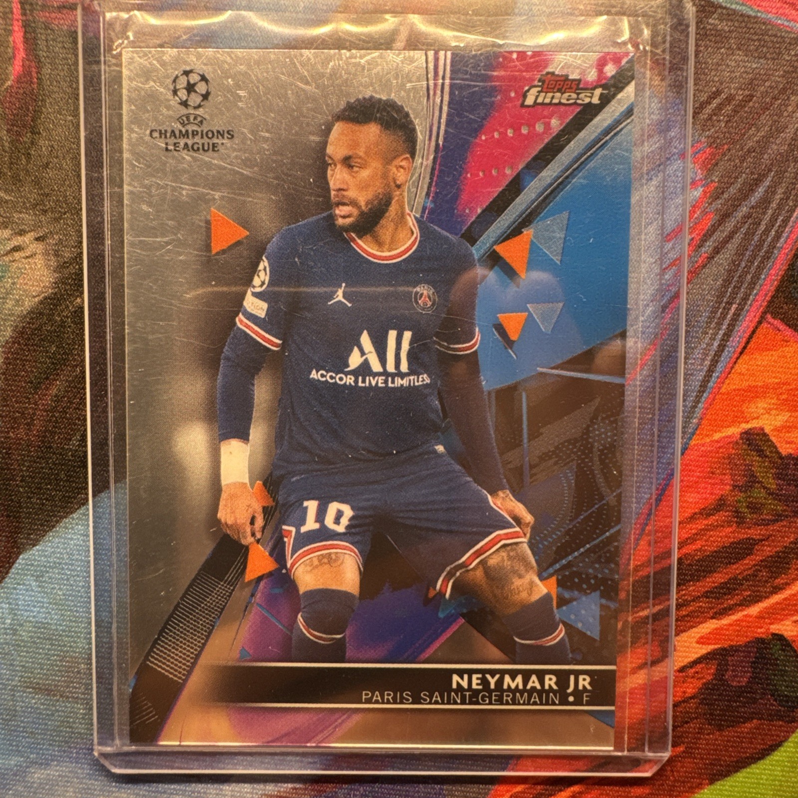 2021-22 Topps Finest UEFA Champions League #25 - Neymar Jr - Paris Saint-Germain