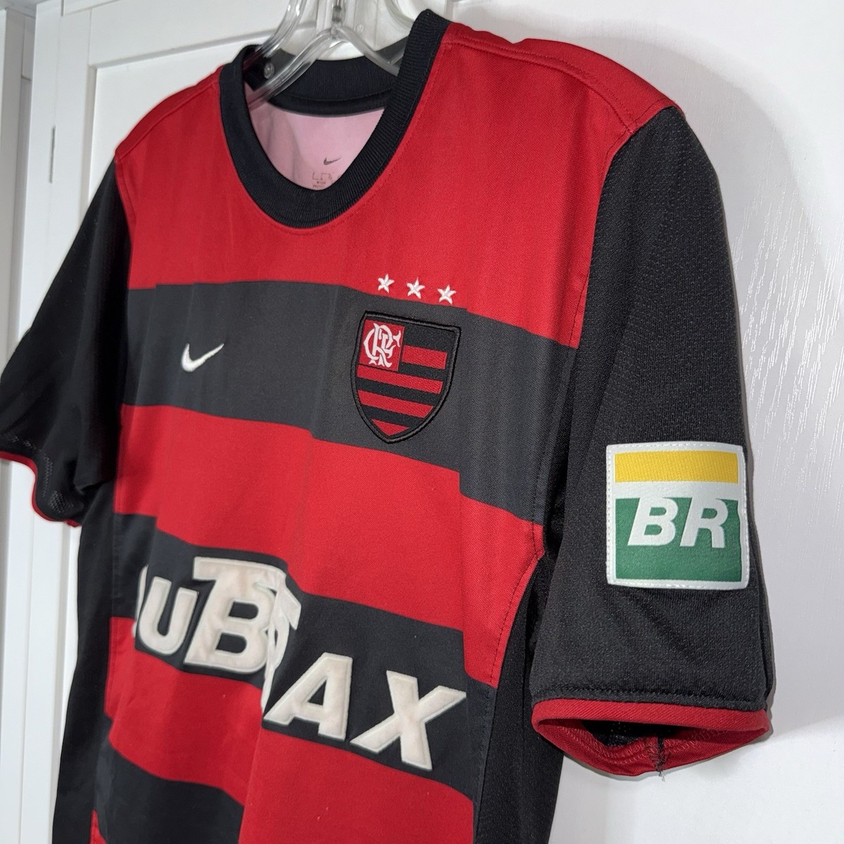 Nike Flamengo Jersey #10 Petrobras Red Black Youth Large Dri Fit