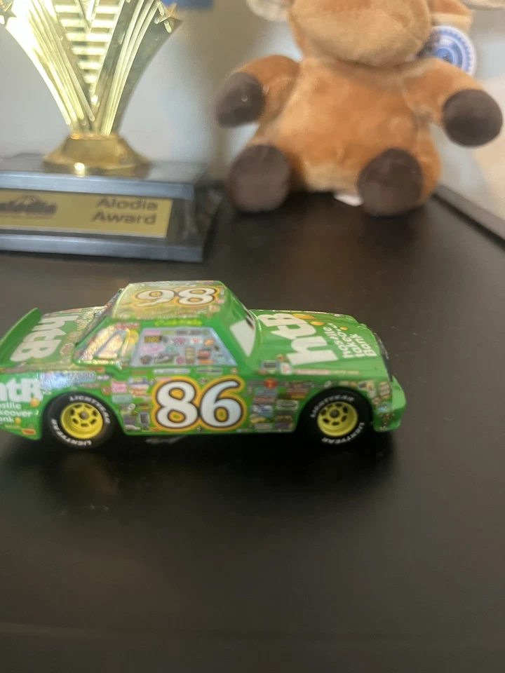 Disney Pixar Cars 86 HTB Hostile Takeover Bank Chick Hicks Diecast Car Used - Image 4 of 4