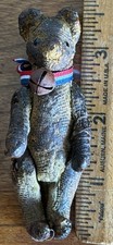 RARE Mini ANTIQUE C 1900s STEIFF MINiature BEAR 3.5  Unusually Worn LOOK 