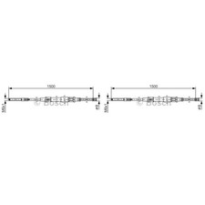 2x BOSCH Handbremsseil Seilzug Feststellbremse für VW Golf III 1H1 1.6 1.8