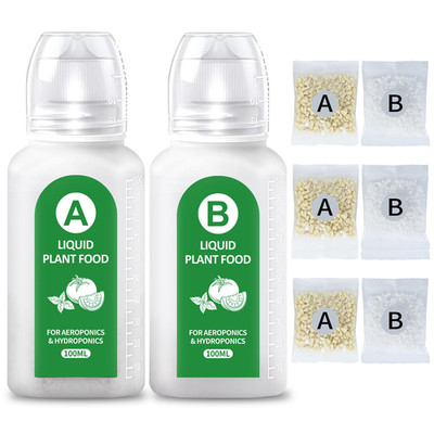 Hydroponics Nutrients(800Ml in Total), All Purpose Plant Food A&B Hydroponics Su