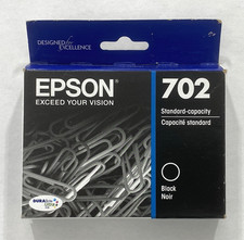 Genuine Epson T702 Black Ink Cartridge T702120 Exp. 03/2027