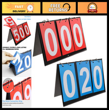 Portable Table Top Scoreboard Flipper - Multi-Sport Flip Scoreboard for Games