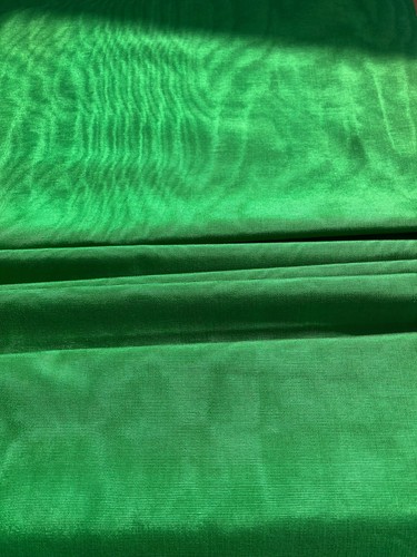 Green Silk Moire Fabric By 2 Meters, Watermark Patterned, Multicolor Options - Picture 8 of 21