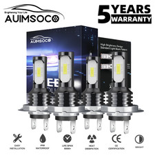 For Volkswagen Vw Rabbit 2006-2009 6500k Led Headlight Light Bulbs High Low Beam