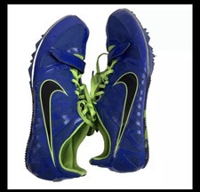 Nike Zoom Rival S Men's Sz 11.5 Track Spikes Blue Green Cleats 456812-403