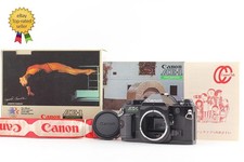 Rare Olympic Box   Top MINT  Canon AE-1 Program Black SLR Camera Body From Japan