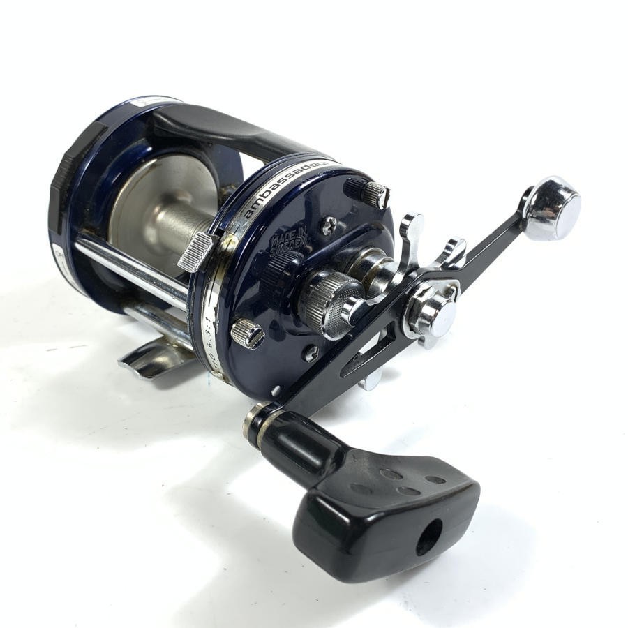 AbuGarcia AMBASSADEUR 6500C4 Navy Bait Reel Right - As Is - UT